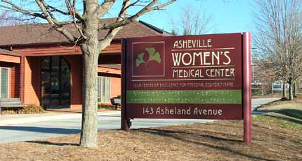 Asheville Women’s Medical Center sign